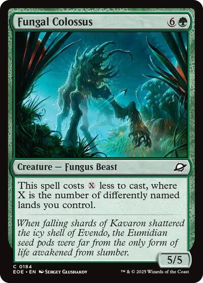 2025 Magic: Edge of Eternities (EOE) - Fungal Colossus (#184, Common) (Lightly Played)