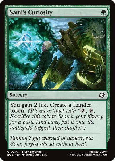 2025 Magic: Edge of Eternities (EOE) - Samis Curiosity (#203, Common)