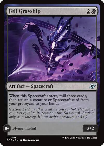 Fell Gravship (EOE) #101 Uncommon (Lightly Played) Edge of Eternities Magic: The Gathering: 2025