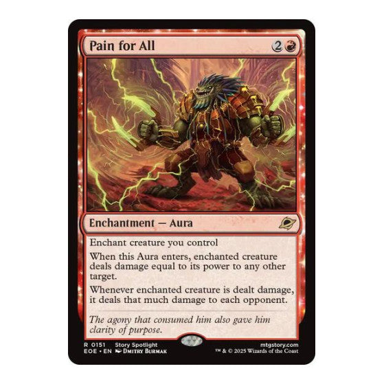 Pain for All (EOE) #151 Rare (Lightly Played) Edge of Eternities Magic: The Gathering: 2025