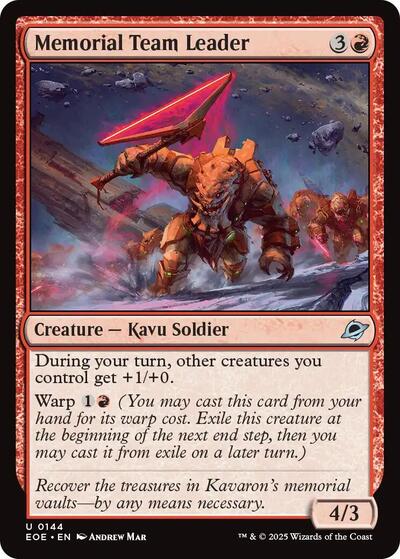 2025 Magic: Edge of Eternities (EOE) - Memorial Team Leader (#144, Uncommon)