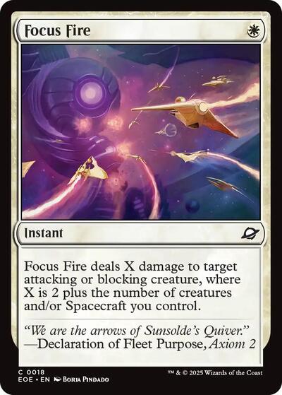 2025 Magic: Edge of Eternities (EOE) - Focus Fire (#18, Common) (Lightly Played)