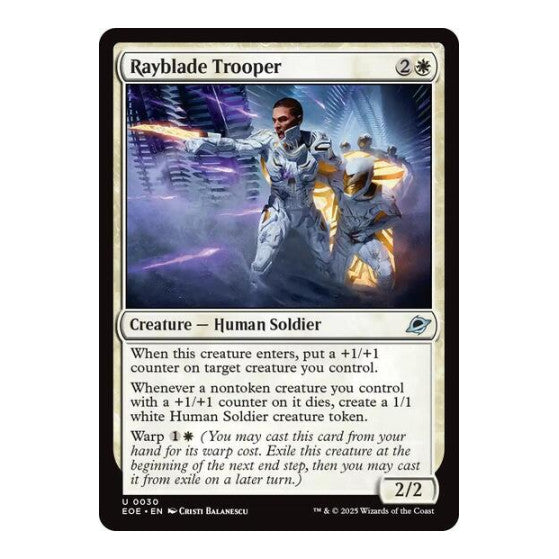 Rayblade Trooper (EOE) #30 Uncommon (Lightly Played) Edge of Eternities Magic: The Gathering: 2025