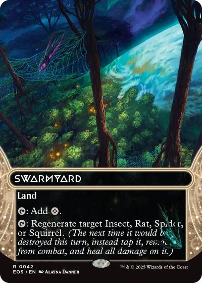 Swarmyard 0042 Borderless (EOS) #42 Rare (Near Mint) Edge of Eternities: Stellar Sights Magic: 2025