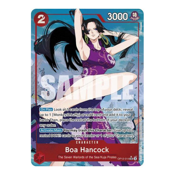 Boa Hancock (Alternate Art) (OP12) #OP12-014 Super Rare (Foil Near Mint) Legacy of the Master One Piece Card Game: 2025