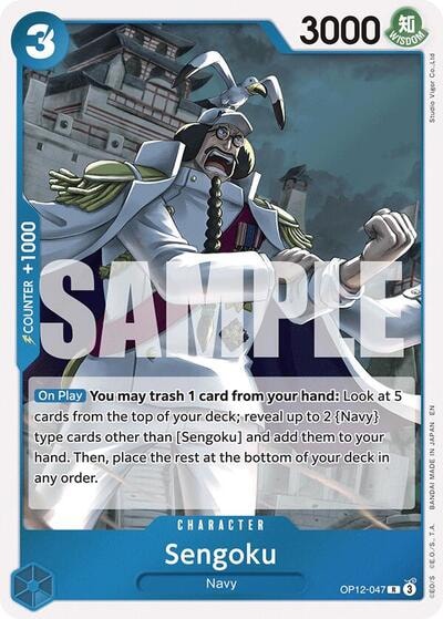 Sengoku (OP12) #OP12-047 Rare (Foil Lightly Played) Legacy of the Master One Piece Card Game: 2025