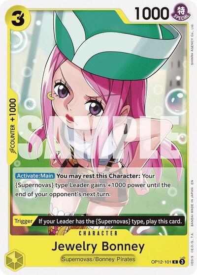 Jewelry Bonney 101 (OP12) #OP12-101 Common (Near Mint) Legacy of the Master One Piece Card Game: 2025