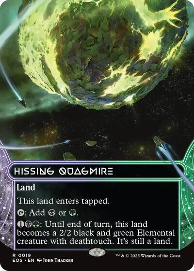 Hissing Quagmire 0019 Borderless (EOS) #19 Rare (Lightly Played) Edge of Eternities: Stellar Sights Magic: The Gathering: 2025