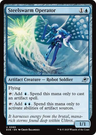 Steelswarm Operator (EOE) #80 Uncommon (Lightly Played) Edge of Eternities Magic: The Gathering: 2025