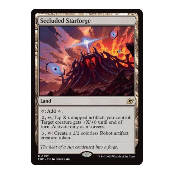 Secluded Starforge (EOE) #257 Rare (Lightly Played) Edge of Eternities Magic: The Gathering: 2025