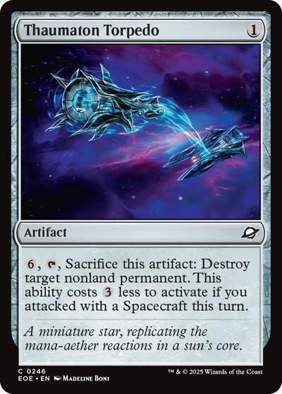 Thaumaton Torpedo (EOE) #246 Common (Lightly Played) Edge of Eternities Magic: The Gathering: 2025