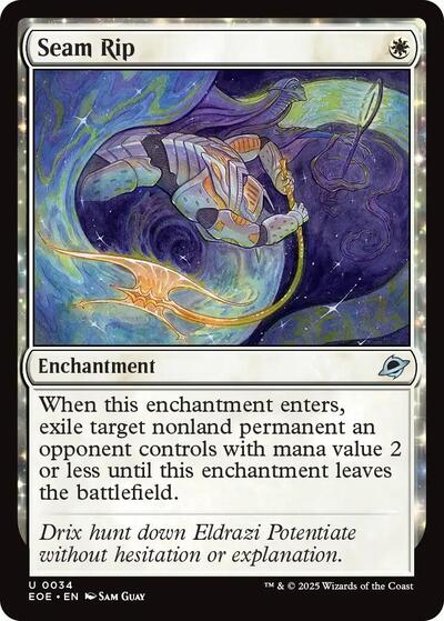 Seam Rip (EOE) #34 Uncommon (Lightly Played) Edge of Eternities Magic: The Gathering: 2025