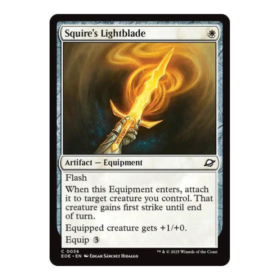 Squires Lightblade (EOE) #36 Common Edge of Eternities Magic: The Gathering: 2025