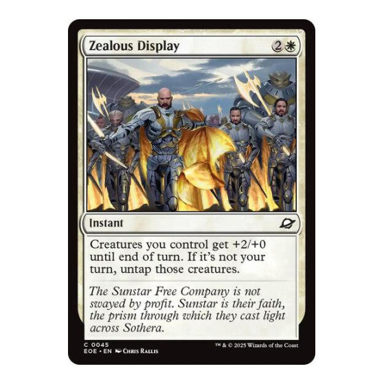 Zealous Display (EOE) #45 Common Edge of Eternities Magic: The Gathering: 2025