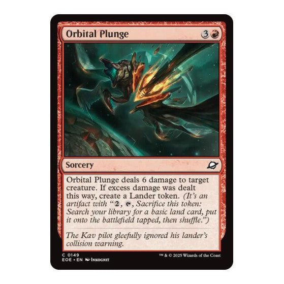 Orbital Plunge (EOE) #149 Common Edge of Eternities Magic: The Gathering: 2025