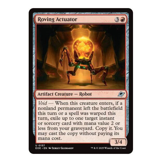 Roving Actuator (EOE) #157 Uncommon (Lightly Played) Edge of Eternities Magic: The Gathering: 2025