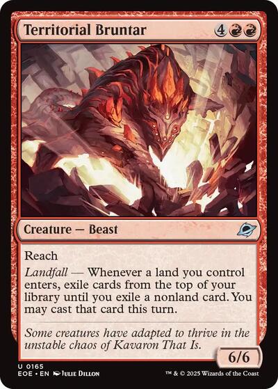 Territorial Bruntar (EOE) #165 Uncommon (Lightly Played) Edge of Eternities Magic: The Gathering: 2025