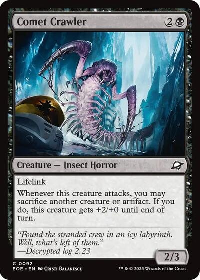 Comet Crawler (EOE) #92 Common Edge of Eternities Magic: The Gathering: 2025