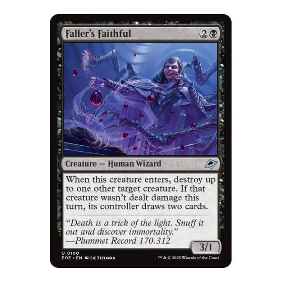Fallers Faithful (EOE) #100 Uncommon Edge of Eternities Magic: The Gathering: 2025