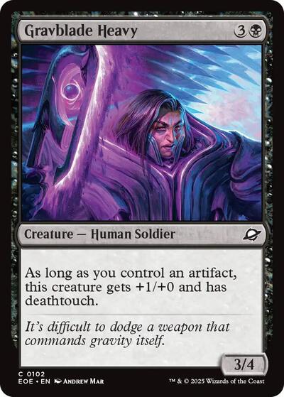 Gravblade Heavy (EOE) #102 Common (Lightly Played) Edge of Eternities Magic: The Gathering: 2025