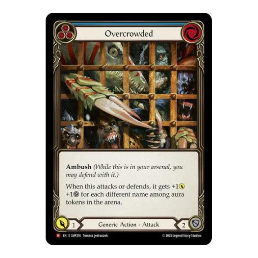 Overcrowded (SUP) #SUP216 Majestic (Near Mint) Super Slam Flesh and Blood TCG: 2025
