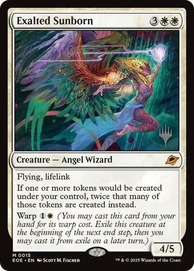 Exalted Sunborn (PPEOE) #15 Mythic Rare (Near Mint) Promo Pack: Edge of Eternities Magic: The Gathering: 2025