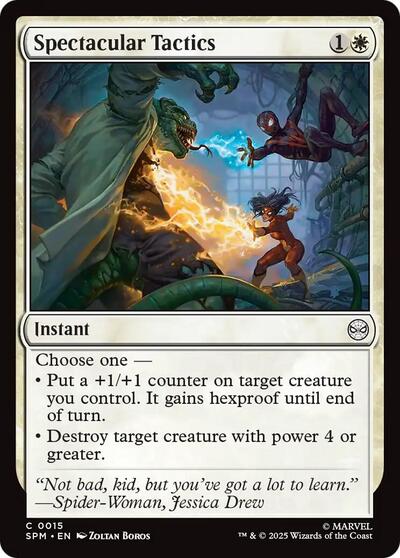 Spectacular Tactics (SPM) #15 Common (Lightly Played) Marvel's Spider-Man Magic: The Gathering: 2025