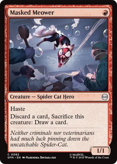 2025 Magic: Marvel's Spider-Man (SPM) - Masked Meower (#82, Common) (Lightly Played)