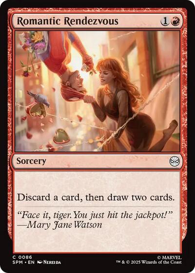 Romantic Rendezvous (SPM) #86 Common (Lightly Played) Marvel's Spider-Man Magic: The Gathering: 2025