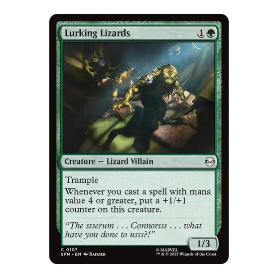 Lurking Lizards (SPM) #107 Common Marvel's Spider-Man Magic: The Gathering: 2025