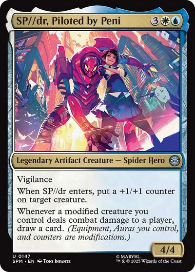 SP//dr, Piloted by Peni (SPM) #147 Uncommon (Lightly Played) Marvel's Spider-Man Magic: The Gathering: 2025