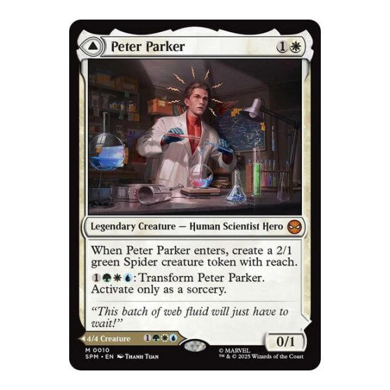 Peter Parker (SPM) #10 Mythic Rare (Near Mint) Marvel's Spider-Man Magic: The Gathering: 2025