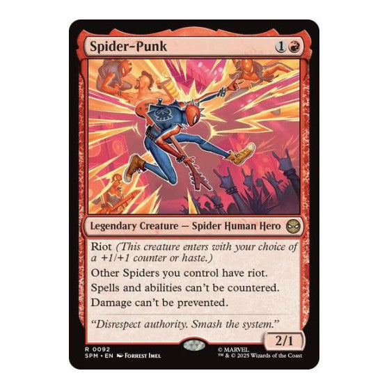 Spider-Punk (SPM) #92 Rare (Foil Near Mint) Marvel's Spider-Man Magic: The Gathering: 2025