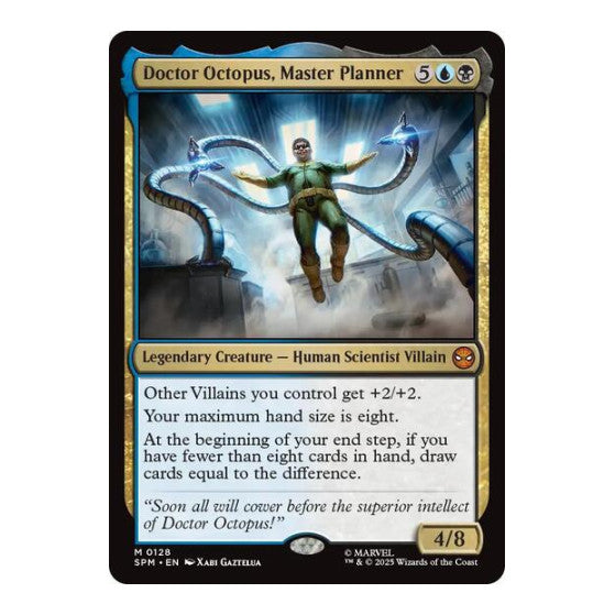Doctor Octopus, Master Planner (SPM) #128 Mythic Rare (Near Mint) Marvel's Spider-Man Magic: The Gathering: 2025