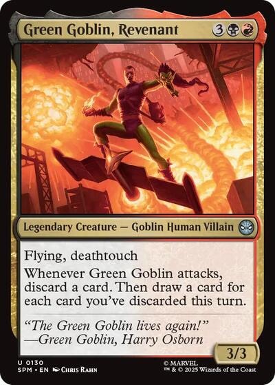 Green Goblin, Revenant (SPM) #130 Uncommon (Lightly Played) Marvel's Spider-Man Magic: The Gathering: 2025