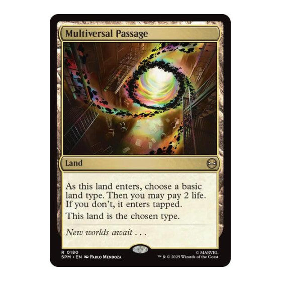 Multiversal Passage (SPM) #180 Rare (Near Mint) Marvel's Spider-Man Magic: The Gathering: 2025