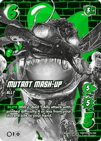 Mutant Mash-Up (Alternate Art) (TMNT) #TMNT01 215/186 UR-ALT (Foil Near Mint) Teenage Mutant Ninja Turtles UniVersus: 2025