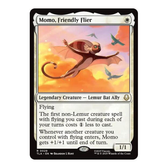 Momo, Friendly Flier (TLA) #29 Rare (Lightly Played) Avatar: The Last Airbender Magic: The Gathering: 2025