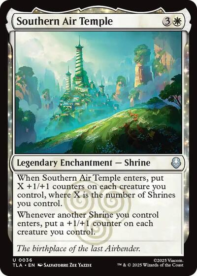 Southern Air Temple (TLA) #36 Uncommon Avatar: The Last Airbender Magic: The Gathering: 2025
