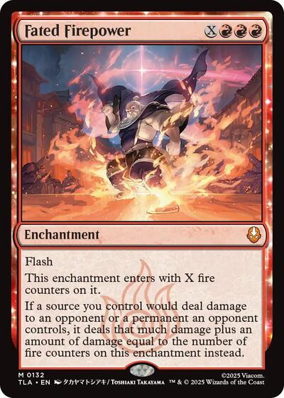 Fated Firepower (TLA) #132 Mythic Rare Avatar: The Last Airbender Magic: The Gathering: 2025
