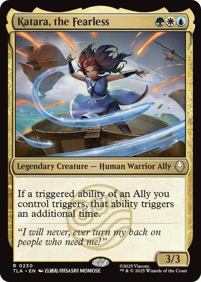 Katara the Fearless (TLA) #230 Rare Avatar: The Last Airbender Magic: The Gathering: 2025