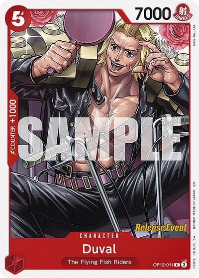Duval (OP12 RE) #OP12-011 Common (Near Mint) Legacy of the Master Release Event Cards One Piece Card Game: 2025