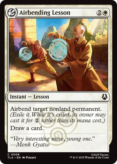 Airbending Lesson (TLA) #8 Common Avatar: The Last Airbender Magic: The Gathering: 2025