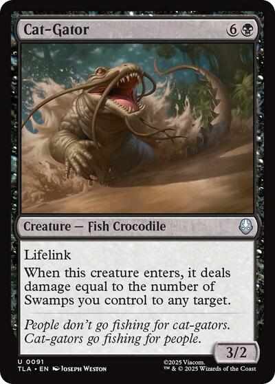 2025 Magic: Avatar: The Last Airbender (TLA) - Cat Gator (#91, Uncommon)
