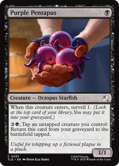 Purple Pentapus (TLE) #233 Common Avatar: The Last Airbender: Eternal-Legal Magic: The Gathering: 2025