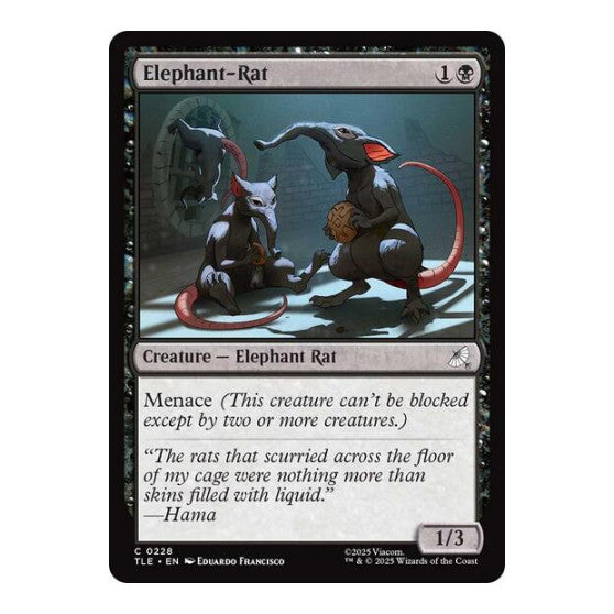Elephant-Rat (TLE) #228 Common Avatar: The Last Airbender: Eternal-Legal Magic: The Gathering: 2025