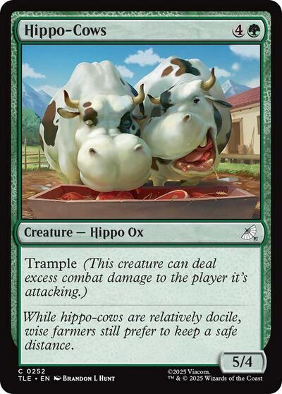 Hippo Cows (TLE) #252 Common Avatar: The Last Airbender: Eternal-Legal Magic: The Gathering: 2025