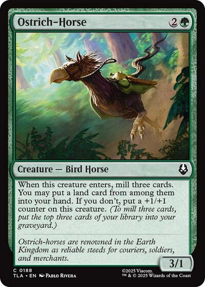 Ostrich Horse (TLA) #188 Common Avatar: The Last Airbender Magic: The Gathering: 2025