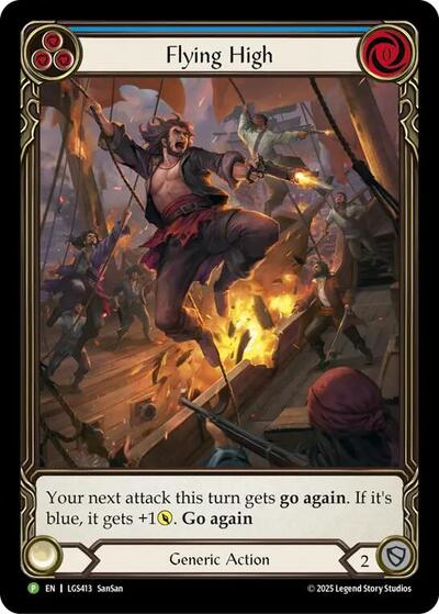 Flying High (Blue) - LGS413 (PR) #LGS413 Promo (Rainbow Foil Near Mint) Flesh and Blood: Promo Cards Flesh and Blood TCG: 2019