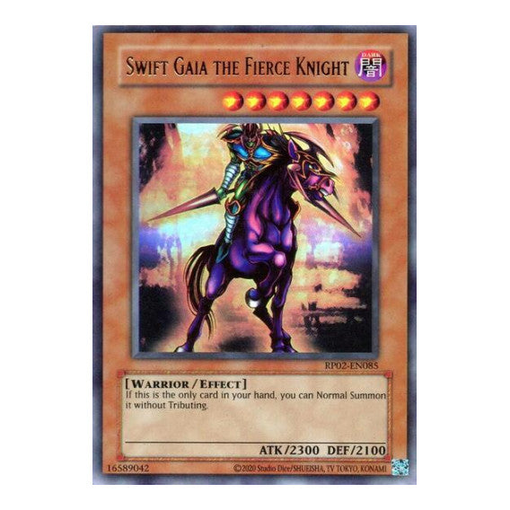 Swift Gaia the Fierce Knight (RP02) #RP02-EN085 Ultra Rare (Unlimited Near Mint) Retro Pack 2 (2020 Date Reprint) YuGiOh: 2025